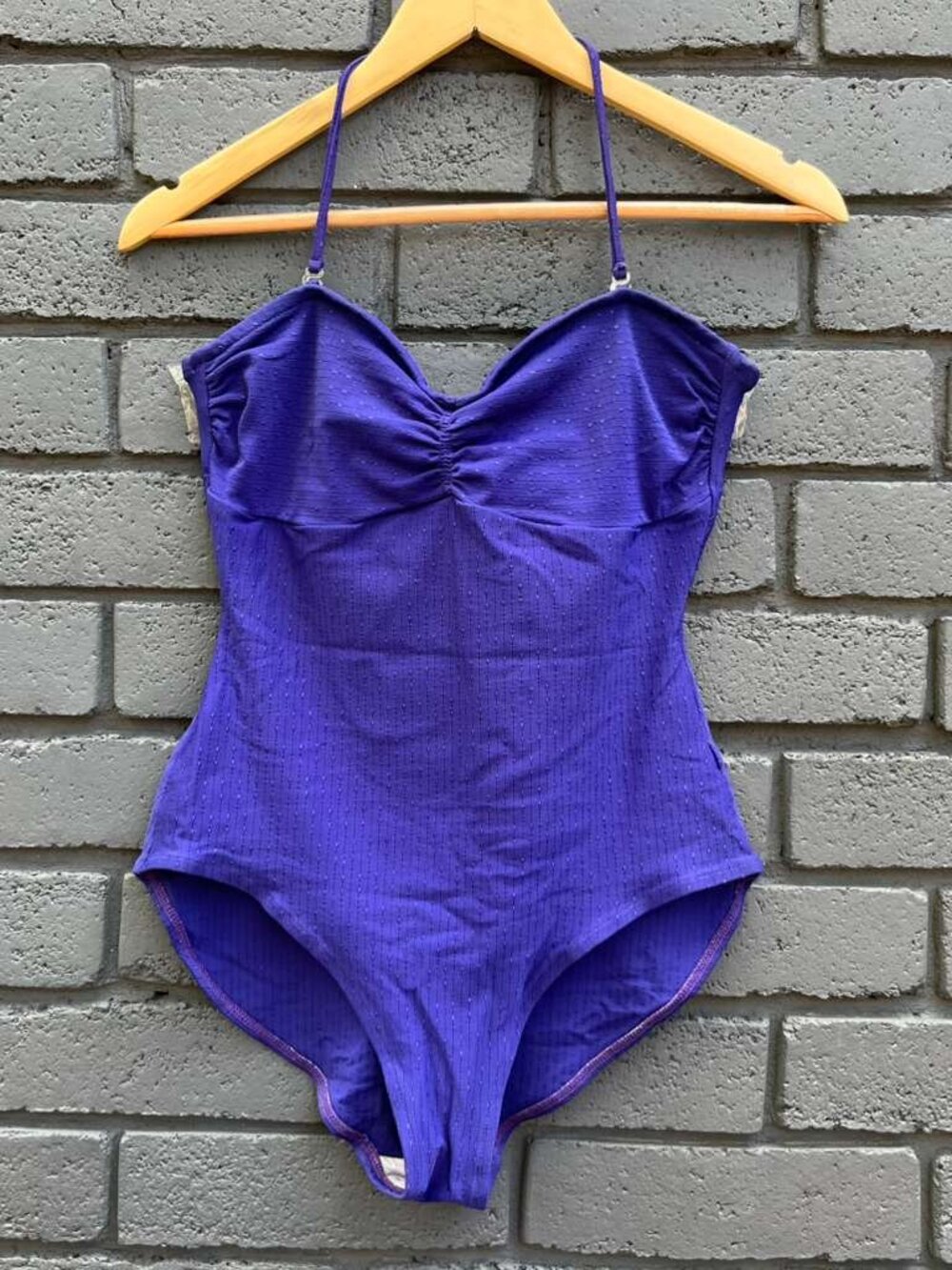 RARE VTG 60s Gabar ILGWU Union Bandeau Halter Strapless Swimsuit Rockabilly Mod